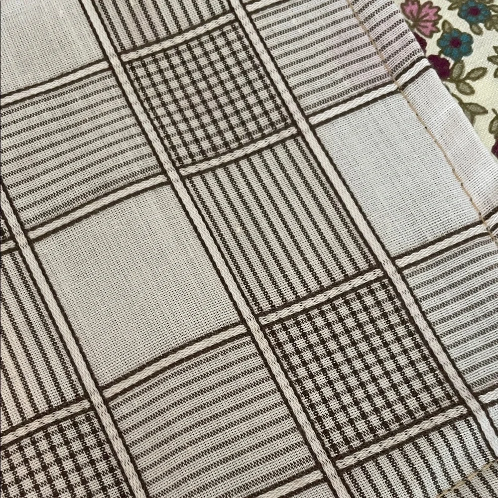 Set of Patterned and Red  vintage pot holders